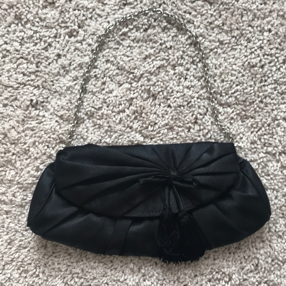 Black Satin Clutch